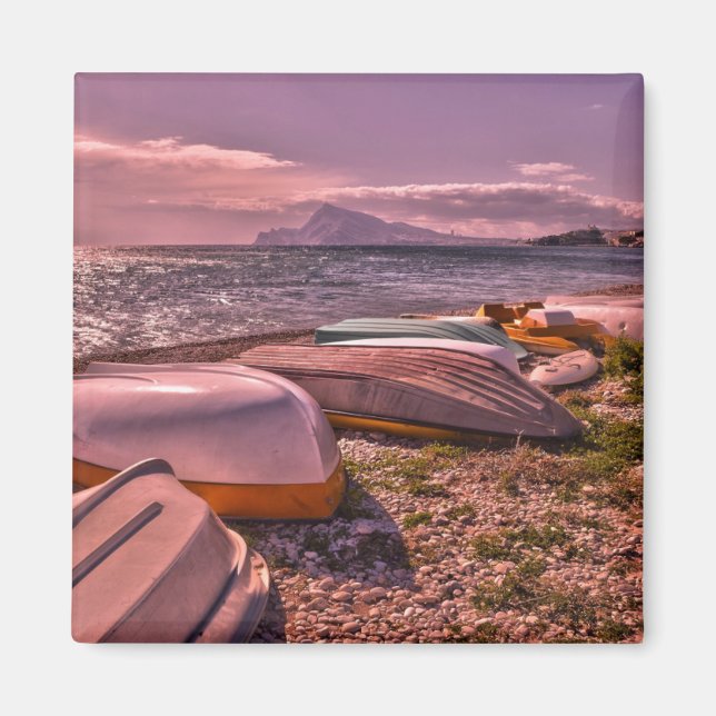 Ruderboote abgesetzt | L'Olla Beach, Altea Magnet (Vorne)