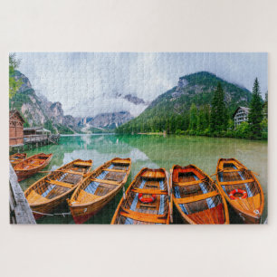 Ruderboote am Alpensee Puzzle