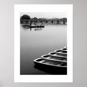Ruderboote: Arashiyama, Kyoto Poster