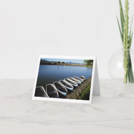 Ruderboote in Arashiyama, Kyoto Grußkarte Karte