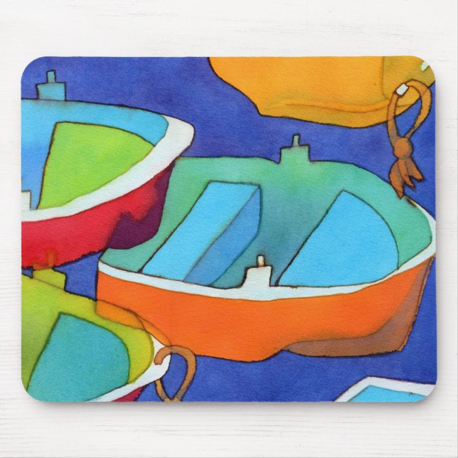 Ruderboote Mousemat Mousepad (Vorne)