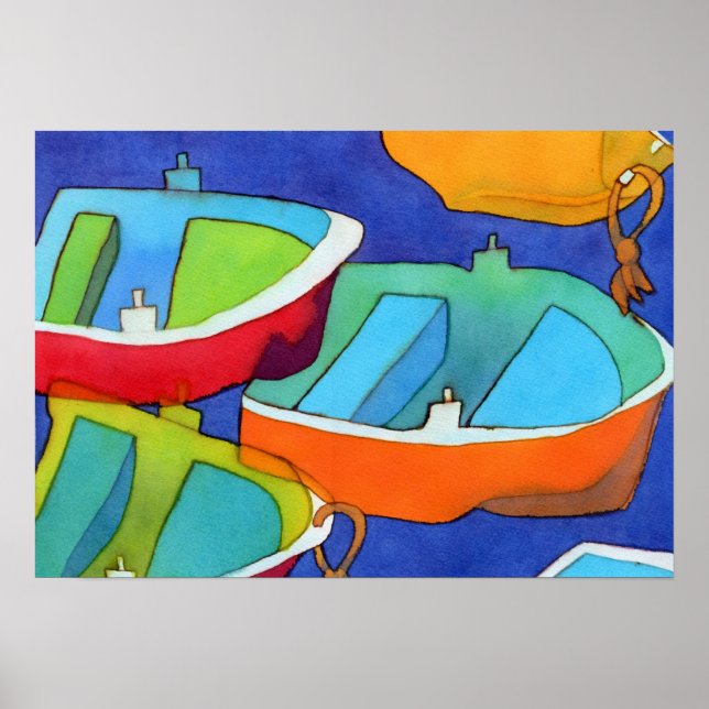 Ruderboote Poster (Vorne)