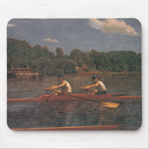 Ruderbootrennen am Fluss Mousepad