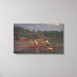 Ruderbootrennen am Fluss (von Thomas Eakins) Leinwanddruck