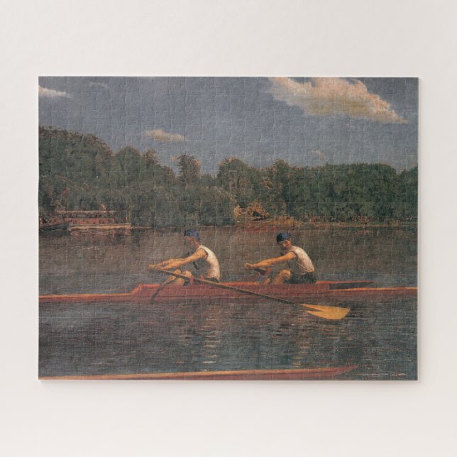 Ruderbootrennen am Fluss (von Thomas Eakins) Puzzle (Horizontal)