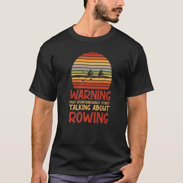 Ruderbootsport-Spaß T-Shirt (Vorderseite)