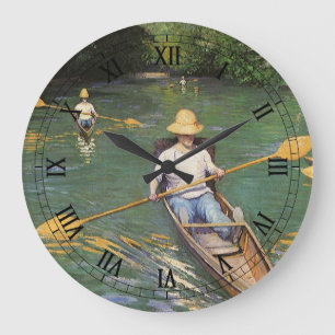 Ruderer von Gustave Caillebotte Große Wanduhr