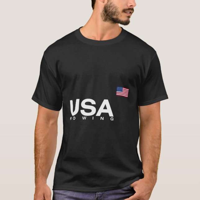 Ruderflagge der USA T-Shirt (Vorderseite)
