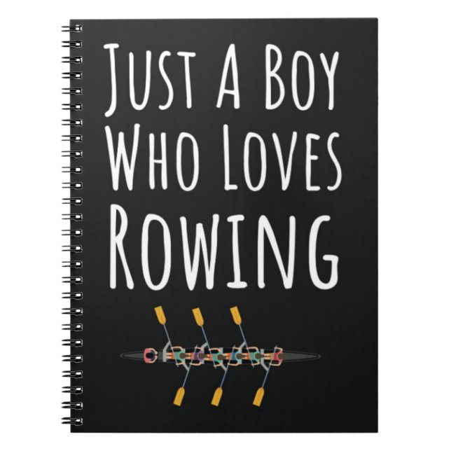 Rudergeschenke für Jungen Rower für Kinder Notizblock (Vorderseite)