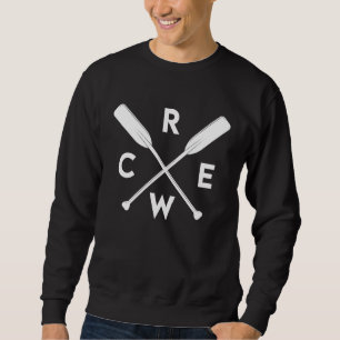 Rudermannschaft gekreuzte Ruder Ruderer Team Crew Sweatshirt