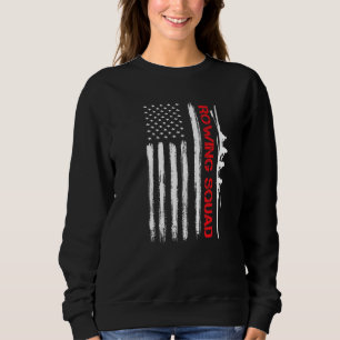 Rudermannschaft USA Amerikanische Flagge Rudermann Sweatshirt