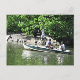 Rudern am See Postkarte