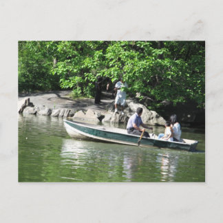 Rudern am See Postkarte