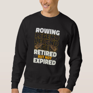 Rudern Ausgemustertes Boot Rudern Ruderer Sweatshirt