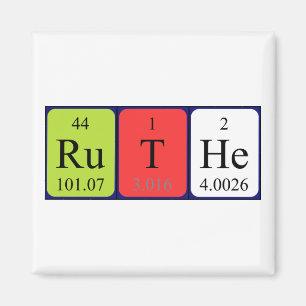 Rudern des periodischen Tabellennamen-Magneten Magnet