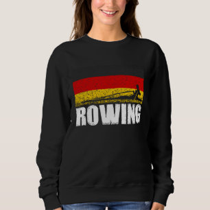 Rudern Deutschland Flagge Deutsche Bootrennen Sweatshirt