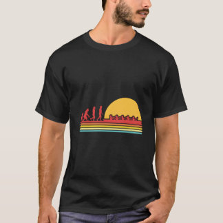 Rudern Evolution Ruderboot Paddeln Kanufahren Kaya T-Shirt