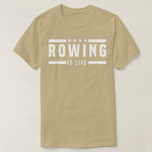 Rudern ist Leben T-Shirt (Design vorne)