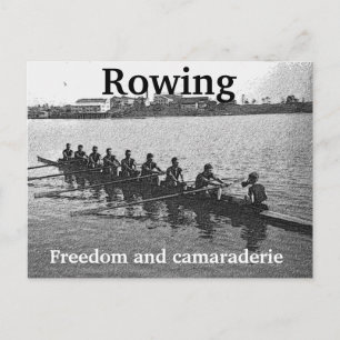 Rudern Sie ein Gefühl und Team! Postkarte