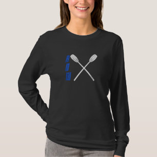 Rudernde Athleten im Ruderboot Crew Ruderer T-Shirt
