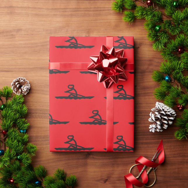 Rudernder Stockmann Geschenkpapier (Feiertagsgeschenk)