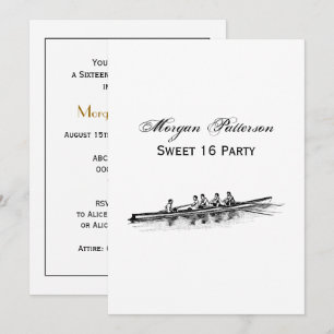 Ruderrowers Crew Team Wassersport Einladung