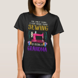 Rudersägemaschine Seamstress Oma Nähmaschine e T-Shirt