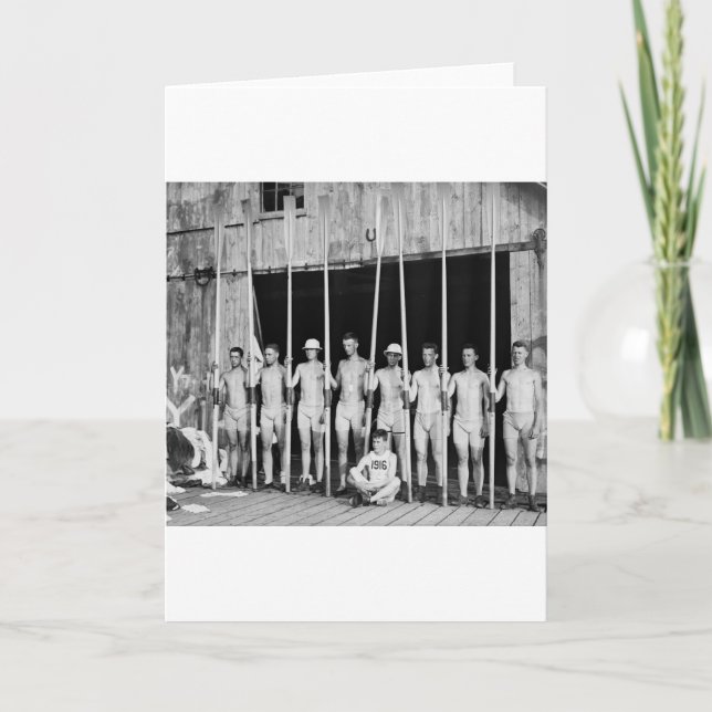 Rudersport Crew, 1916 Karte (Vorderseite)