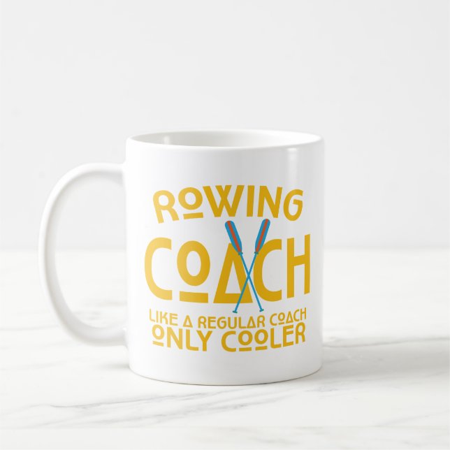 Rudersport-Trainer-Trainer-humorvolle Kaffee-Tasse Kaffeetasse (Links)