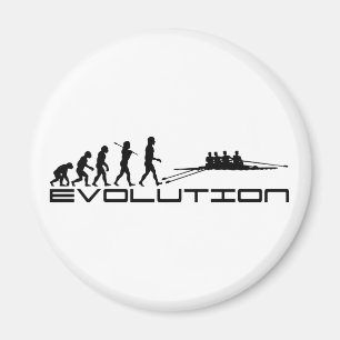 Rudersportrower-Wasser-Sport-Evolutions-Kunst Magnet