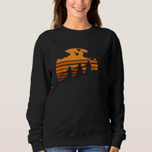 Ruderteam Sunset Lake Niedliche Crew Sportgeschenk Sweatshirt