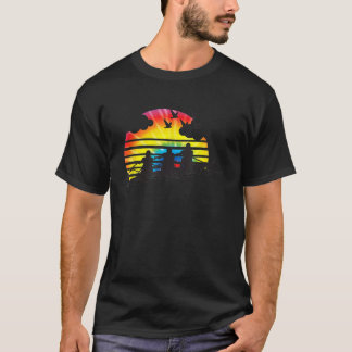 Ruderteam Sunset Lake Shirt Crew Sport Gefärbte Kr