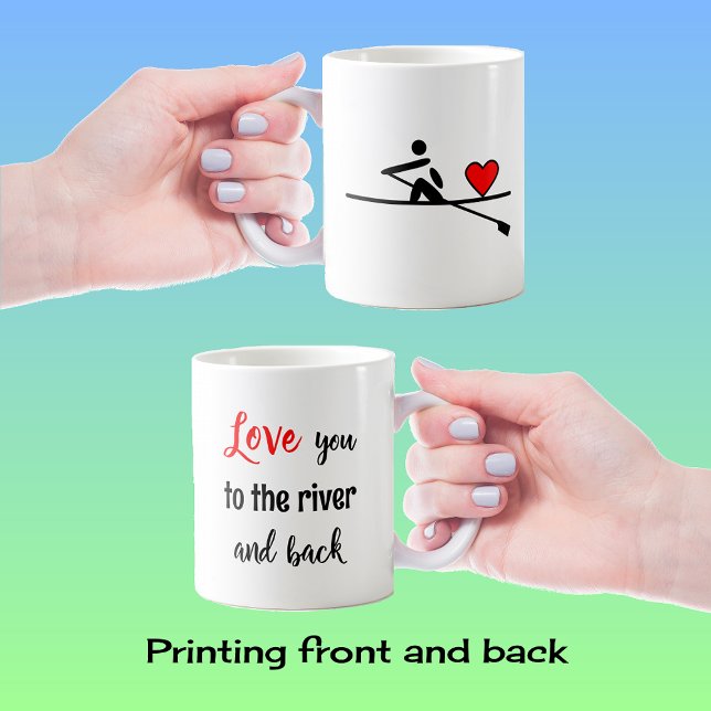 Rudervalentinische Liebe, die Sie Sport zitieren Kaffeetasse (Von Creator hochgeladen)