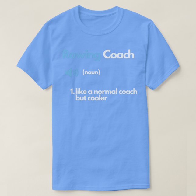 Ruderwagen Funny Definition T-Shirt (Design vorne)