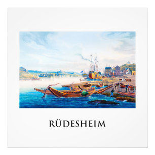 Rüdesheim, Deutschland 01B Fotodruck