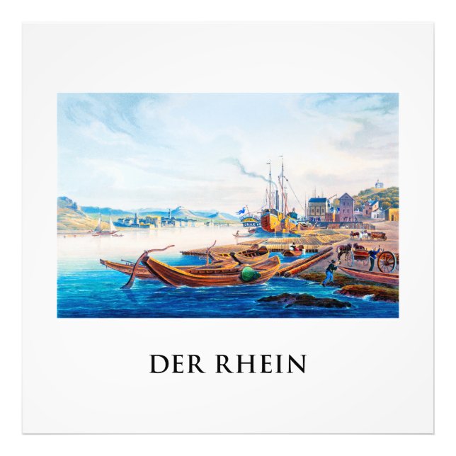 Rüdesheim, Deutschland 01C Fotodruck (Vorne)