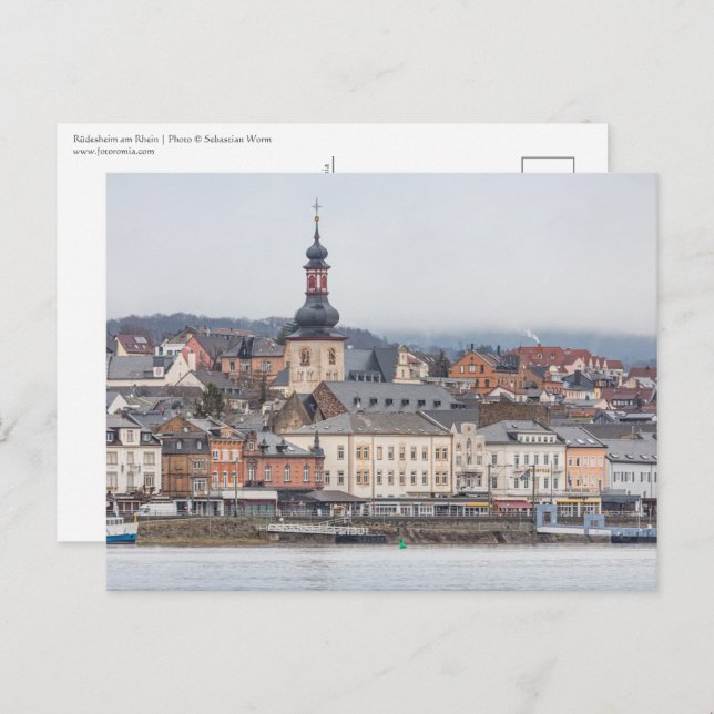 Rüdesheim Deutschland Postkarte (Vorne/Hinten)
