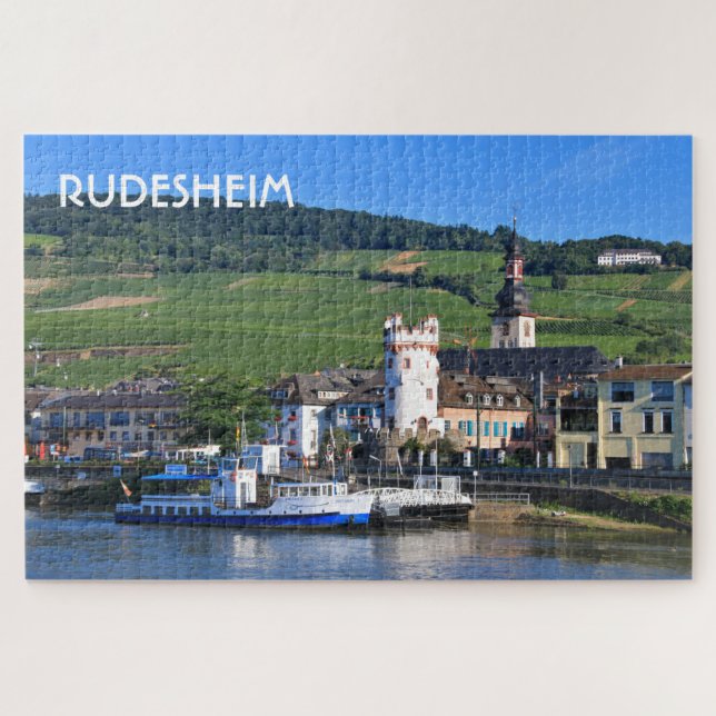 Rudesheim: Ferry boat, Germany Puzzle (Horizontal)
