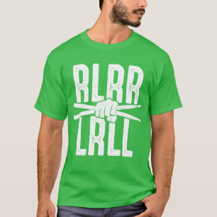 Rudiment Rlrr Lrll Schlagzeuger Paradiddle Rock-Mu T-Shirt