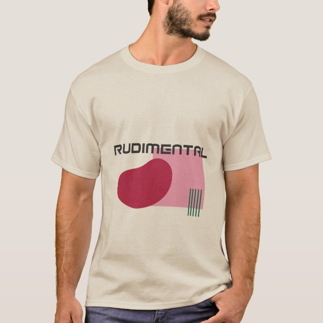 Rudimentaler grafischer T - Shirt (Vorderseite)