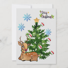 Rudolf Christmas Card Feiertagskarte