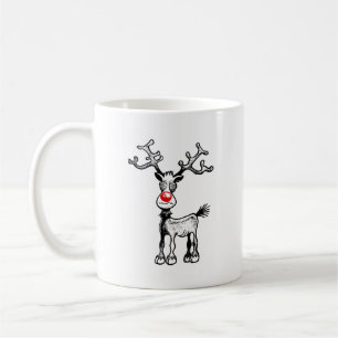 Rudolf das Rentier hat verrückte Augen Kaffeetasse