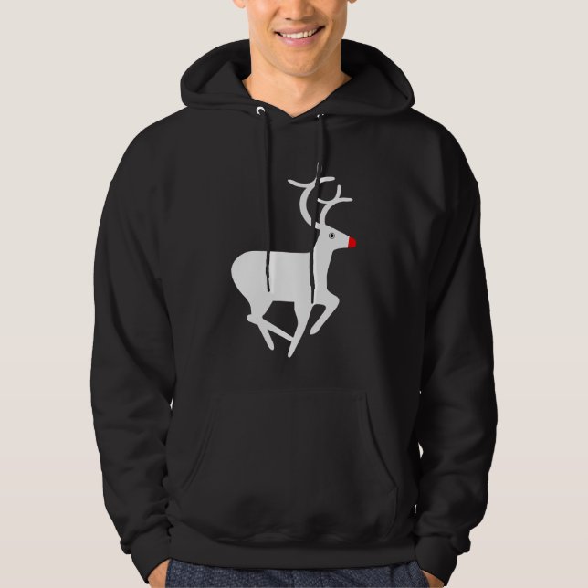 Rudolf die rote Nasenrinne Hoodie (Vorderseite)