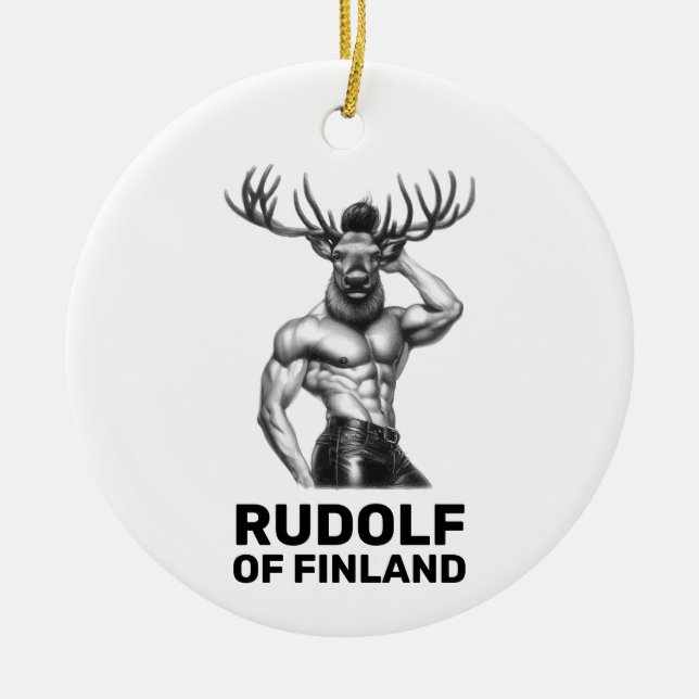 Rudolf of Finland - Gay / LGBT Weihnachtsschmuck (Vorne)