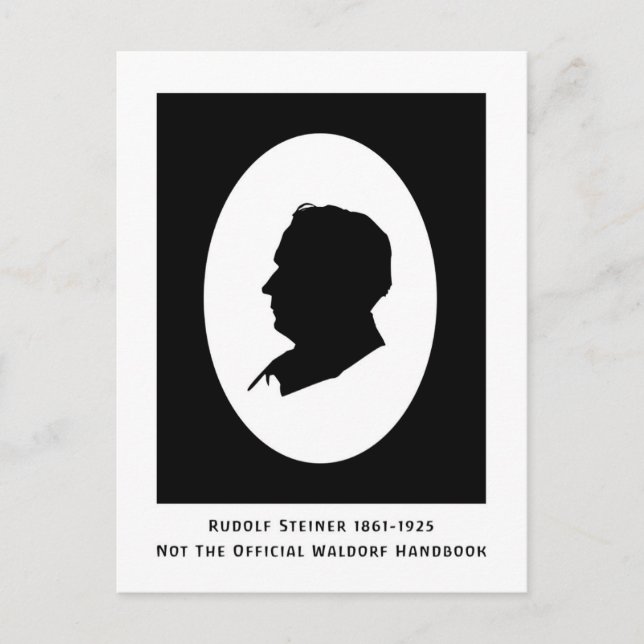 Rudolf Steiner Cameo mit Terminen Postkarte (Vorderseite)