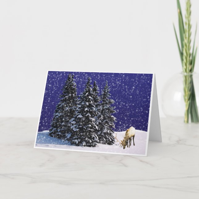 Rudolf the Reindeer Feiertagskarte (Vorderseite)