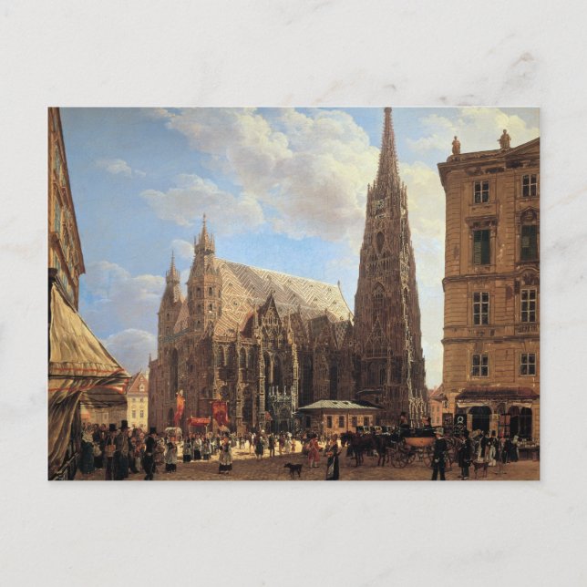 Rudolf von Alt Stephansdom in Wien Postkarte (Vorderseite)