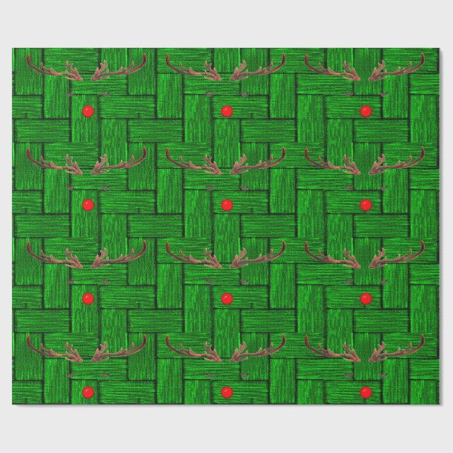 Rudolph 4 Wrapping Paper Geschenkpapier (Flach)