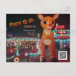 Rudolph bei Burgers by Bridge Feiertagspostkarte