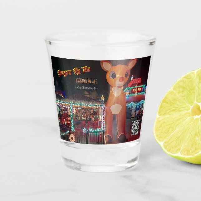 Rudolph bei Burgers by Bridge Schnapsglas (Vorderseite)